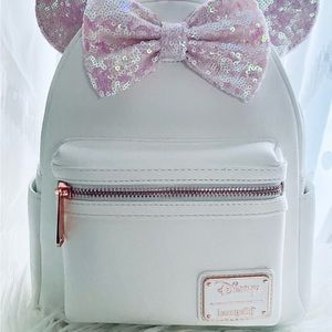 Loungefly Disney Minnie Mouse Iridescent Sequin Mini Backpack